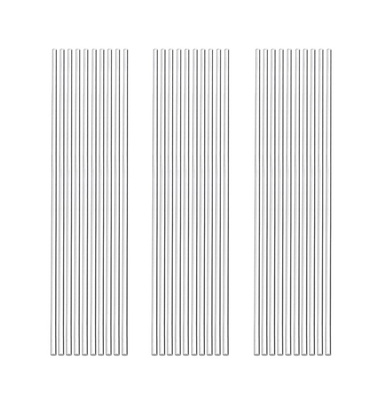 Eliphs 30pcs 1/8 x 12in Acrylic Dowel Rods Sticks, Clear Round Plastic Rods - Image 1